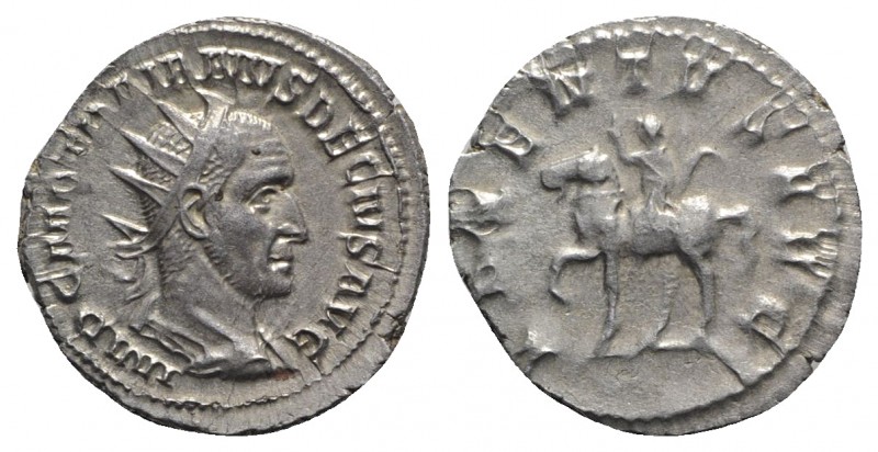 Trajan Decius (249-251). AR Antoninianus (22mm, 3.93g, 6h). Rome, AD 250. Radiat...