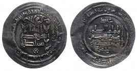 Islamic,Umayyads of Spain, Caliphate of Cordoba. Al-Hakam II (AH 350-366 / AD 961-976), AR Dirham (25.5mm, 2.86g). Madinat al-Zahra, AH 352. Citing 'A...