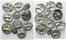 Magna Graecia, lot of 11 AR Nomoi and Fractions, to be catalog. Lot sold as is, no return