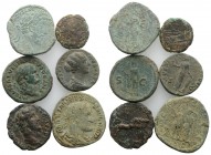 Lot of 6 Roman Republican (1) and Roman Imperial (5) Æ coins, to be catalog. Lot sold as is, no return