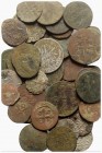Lot of 43 Medieval and Modern BI and Æ coins, to be catalog. Lot sold as is, no return