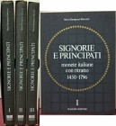 RAVEGNANI MOROSINI M. - Signorie e Principati. Monete italiane con ritratto (1450- 1796). Rimini, 1984. 3 voll. per complessive pp. 1260, 3000 fotogra...