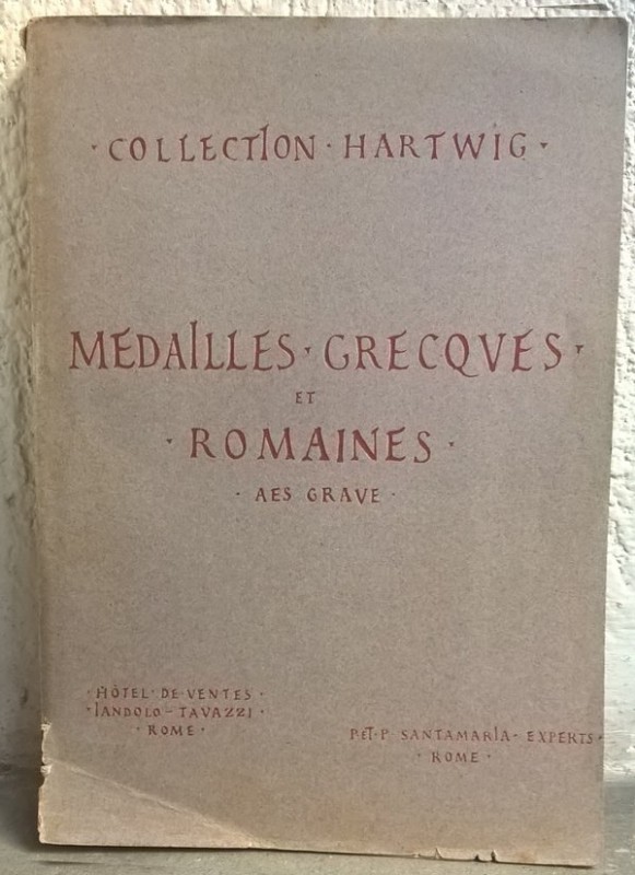 SANTAMARIA P. & P. - Roma, 13 giugno 1923. Collection HARTWIG. Medailles grecque...