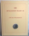 TKALEK A. AG. – Zurich, 25 oktober 1996. 1500 jahre munzpragekunst. pp. 106, nn. 335, 70 tavv. di ingrandimenti, tutte le monete ill.