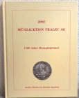 TKALEK A. AG. – Zurich, 18 februar 2002. 1500 jahre munzpragekunst. pp. 92, nn. 307, 20 tavv. di ingrandimenti, tutte le monete ill.