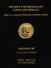 Hess-Divo AG, The P.A. Collection of Ancient Coins. Munzen und Medaillen – Coins and Medals. Auction no. 307. Zurich, 8 June 2007. Softcover, 800 lots...