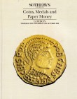 Sotheby’s. Coins, Medals and Papery Money. London, 4-5 October 1990. Softcover, 1019 lots, b/w plates. Very fine condition