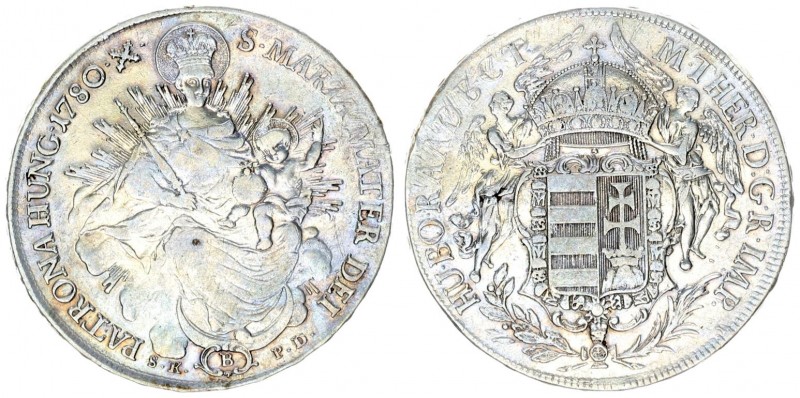 Austria Hungary 1 Thaler 1780B •X• SK-PD Maria Theresia(1740-1780). Averse: Ange...