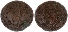 Austria 30 Kreuzer 1807 A Francis II (1792-1835). Averse: Laureate head right within beaded square outline. Reverse: Crowned imperial double eagle wit...