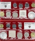 Austria 1974 Lot of 8 Coins. 2-50 Groschen; 1- 50 Schilling. 1974. Silver; Aluminum-Bronze; Copper-Nickel; Aluminum-Bronze; Aluminum.