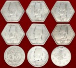 Egypt Piaster 1900-1944 Farouk .Silver. Lot of 9 Coins