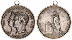 Germany Wurttemberg Silver Medal 1823 Birth of Crown Prince Karl - Wurttemberg. The beloved royal couple A loyal people thanks the lord he is happy MD...