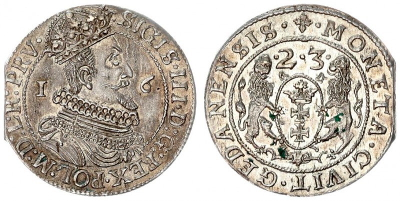 Poland 1 Ort 1623 Gdansk. Sigismund III Vasa (1587-1632). The city of Gdansk. Or...