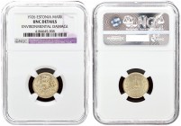 Estonia 1 Mark 1926 Averse: National arms within wreath. Reverse: Denomination. Nickel-Bronze. KM 5. NGC UNC DETAILS