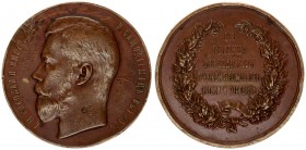 Russia Medal 1900 of the Society to promote Russian industry and trade. St. Petersburg Mint. the end of the XIX century. No signature medal. Bronze; 5...