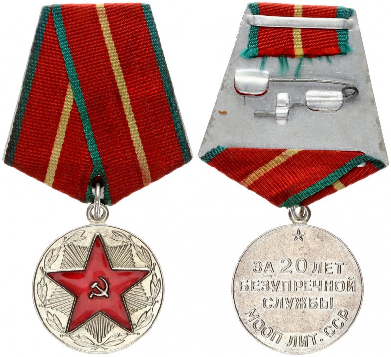 Russia Medal 1962-1968 MOOP of the Union republics Type 4 Lithuania. Medals of t...