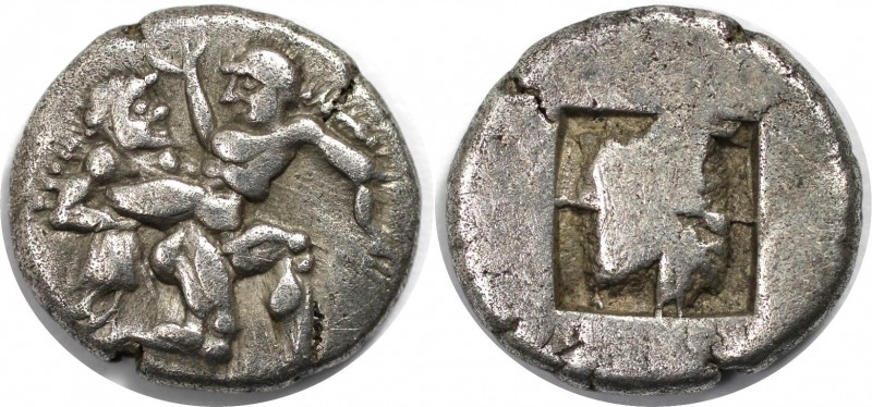 AR Drachm ca 500-463 v.Chr. 
Griechische Münzen, Thrakische Inseln - Thasos. AR...