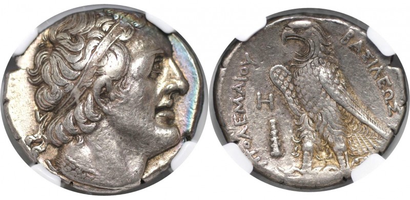 AR Tetradrachme 285/4-246 v. Chr 
Griechische Münzen, AEGYPTUS. Ptolemaios II (...