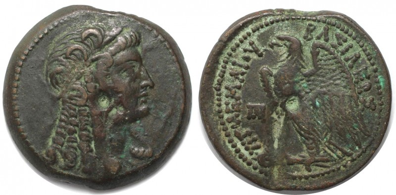 AE 28 204-180 v.Chr 
Griechische Münzen, AEGYPTUS. Ptolemäus V. Epiphanes (204-...