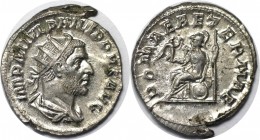 Antoninianus 244-247 n. Chr 
Römische Münzen, MÜNZEN DER RÖMISCHEN KAISERZEIT. ROM. PHILIPPUS I. ARABS. Antoninianus 244-247 n. Chr, Silber. 4.08 g. ...