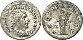 Antoninianus 246 n. Chr 
Römische Münzen, MÜNZEN DER RÖMISCHEN KAISERZEIT. ROM. PHILIPPUS I. ARABS. Antoninianus 246 n. Chr, Silber. 3.6 g. RIC 27b. ...