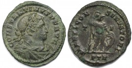 Follis 306-337 n. Chr 
Römische Münzen, MÜNZEN DER RÖMISCHEN KAISERZEIT. Constantin d. Gr. 306-337 n. Chr. Follis (Trier), 23 mm. 3.93 g. Vs: IMP CON...