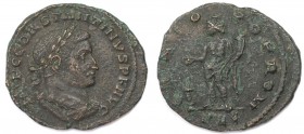 Follis 307-308 n. Chr 
Römische Münzen, MÜNZEN DER RÖMISCHEN KAISERZEIT. Constantinus I. (306-337 n. Chr). Follis (Lugdunum) 307-308 n. Chr, Vs: IMP ...
