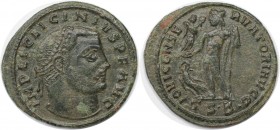 Follis 308 - 324 n. Chr 
Römische Münzen, MÜNZEN DER RÖMISCHEN KAISERZEIT. Licinius I. (308-324 n. Chr). Follis (3,65 g. 26 mm). Vs.: IMP LIC LICINIV...