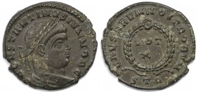 Follis 317-337 n. Chr 
Römische Münzen, MÜNZEN DER RÖMISCHEN KAISERZEIT. Constantinus (II.) als Caesar 317-337 n. Chr. Follis (Trier), 2. Offizin. Vs...