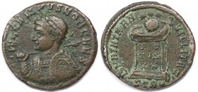 Follis 322 n. Chr 
Römische Münzen, MÜNZEN DER RÖMISCHEN KAISERZEIT. Crispus, Caesar 317-326 n. Chr. Follis Treveris (Trier) 322 n. Chr., RIC VII 347...