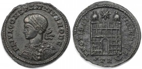 Follis 324-330 n. Chr 
Römische Münzen, MÜNZEN DER RÖMISCHEN KAISERZEIT. Constantinus (II.) als Caesar 324-337 n. Chr. Follis (Trier), 2. Offizin. (3...
