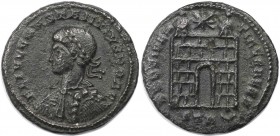 Follis 324-337 n. Chr 
Römische Münzen, MÜNZEN DER RÖMISCHEN KAISERZEIT. Constantinus (II.) als Caesar 324-337 n. Chr. Follis (Treveris), Vs: FL IVL ...