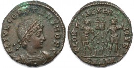 Follis 330-335 n. Chr 
Römische Münzen, MÜNZEN DER RÖMISCHEN KAISERZEIT. Constans als Caesar 333-337 n. Chr. Follis (Antiochia) 330-335 n. Chr, Vs: F...