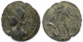 Follis 330-335 n. Chr 
Römische Münzen, MÜNZEN DER RÖMISCHEN KAISERZEIT. Constantinopolis. Follis (Treveris) 330-335 n. Chr., Rs: TRP. LRBC 86. Schön...