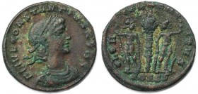 Klein Bronze 335-337 n. Chr 
Römische Münzen, MÜNZEN DER RÖMISCHEN KAISERZEIT. Constantinus (II.) als Caesar 324-337 n. Chr. Klein Bronze (Constantin...