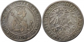 1/2 Taler ND (1522-64) 
RDR – Habsburg – Österreich, RÖMISCH-DEUTSCHES REICH, HALL. Ferdinand I. 1/2 Taler ND (1522-64), Silber. Markl-1623. Sehr sch...
