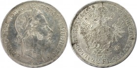 2 Florin (2 Gulden) 1859 B
RDR – Habsburg – Österreich, RÖMISCH-DEUTSCHES REICH. Franz Joseph I. (1848-1916). 2 Florin (2 Gulden) 1859 B, Silber. KM ...