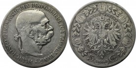 5 Kronen 1900 
RDR – Habsburg – Österreich, RÖMISCH-DEUTSCHES REICH. Österreich-Ungarn. Franz Joseph I. (1848-1916). 5 Kronen 1900, Silber. KM 2807. ...