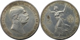 5 Kronen 1908 
RDR – Habsburg – Österreich, RÖMISCH-DEUTSCHES REICH. Österreich-Ungarn. Franz Joseph I. (1848-1916). 5 Kronen 1908, 60 Jahre Regierun...