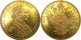 4 Dukaten 1892 
RDR – Habsburg – Österreich, KAISERREICH ÖSTERREICH. Franz Joseph I. (1848-1916). 4 Dukaten 1892, Wien, Gold. Fr: 487, Herinek: 47, J...