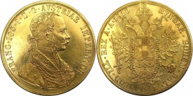 4 Dukaten 1910 
RDR – Habsburg – Österreich, KAISERREICH ÖSTERREICH. Franz Joseph I. (1848-1916). 4 Dukaten 1910, Wien, Gold. Fr: 487, Herinek: 65, J...