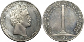 Konv.-Taler 1833 
Altdeutsche Münzen und Medaillen, BAYERN / BAVARIA. Ludwig I. (1825-1848). Konv.-Taler 1833, Denkmal der 30.000 Bayern, welche im r...