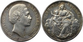 Vereinstaler 1869 
Altdeutsche Münzen und Medaillen, BAYERN / BAVARIA. Ludwig II. (1864-1886). Vereinstaler 1869, Patrona Bavariae. Silber. AKS 176. ...