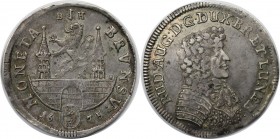 2/3 Taler 1675 BH
Altdeutsche Münzen und Medaillen, BRAUNSCHWEIG - STADT. 2/3 Taler 1675 BH, mit Titel und Brustbild Rudolf Augusts von Braunschweig-...