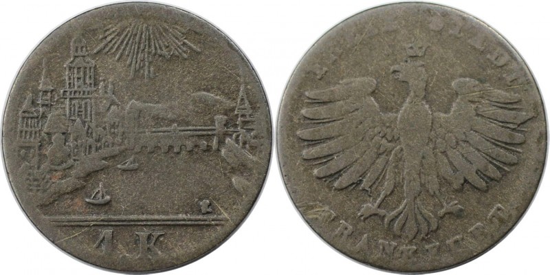 1 Kreuzer ND (1839) 
Altdeutsche Münzen und Medaillen, FRANKFURT. 1 Kreuzer ND ...