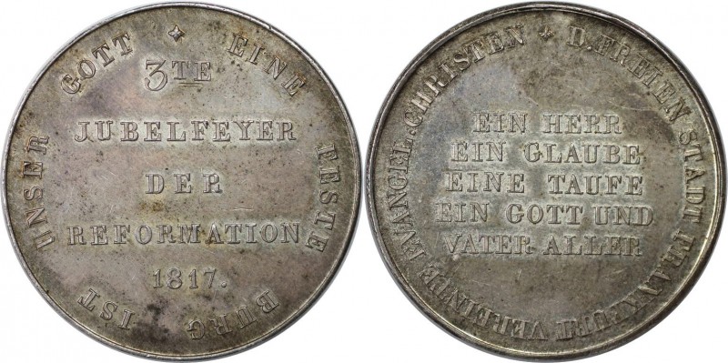 Silbermedaille 1817 
Altdeutsche Münzen und Medaillen, FRANKFURT - STADT. a.d. ...