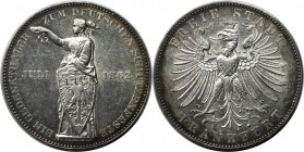 Taler 1862 
Altdeutsche Münzen und Medaillen, FRANKFURT - STADT. Schützenfest. Taler 1862, Silber. AKS 44. Vorzüglich+