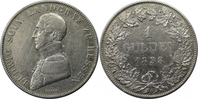 Gulden 1838 XL
Altdeutsche Münzen und Medaillen, HESSEN - HOMBURG. Landgraf Lud...