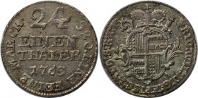 1/24 Taler 1763 
Altdeutsche Münzen und Medaillen, HILDESHEIM, Bistum. Friedrich Wilhelm von Westfalen (1763-1789). 1/24 Taler 1763, Silber. KM 108. ...