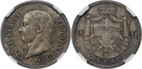 Pattern Dukat 1811 
Altdeutsche Münzen und Medaillen, ISENBURG. Karl I. Pattern Dukat 1811, Silber. AKS-1, KM Pn5. NGC MS-62